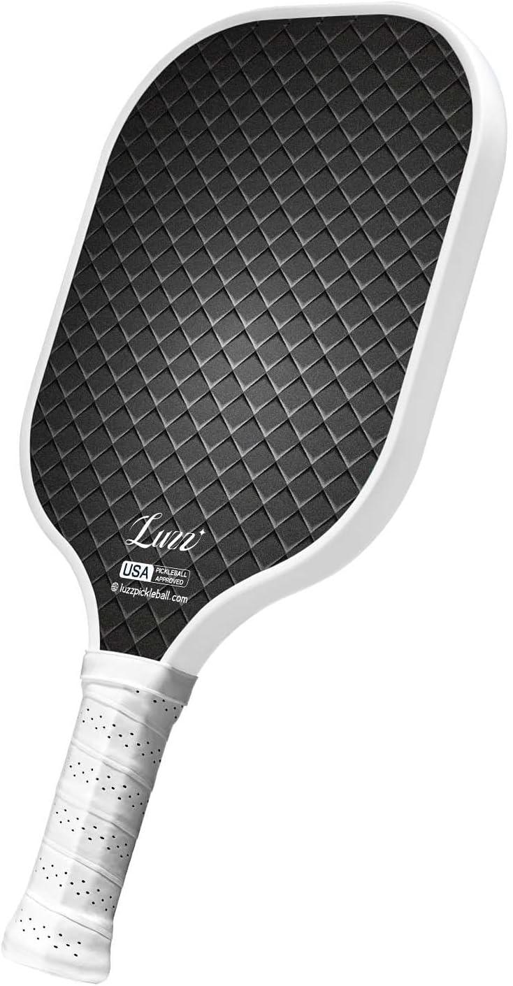 Luzz Pickleball Paddles T700 Carbon Fiber Pickleball Paddle Sandblasted Surface with Honeycomb Core Pickle Ball Rackets for Ultimate Spin & Control