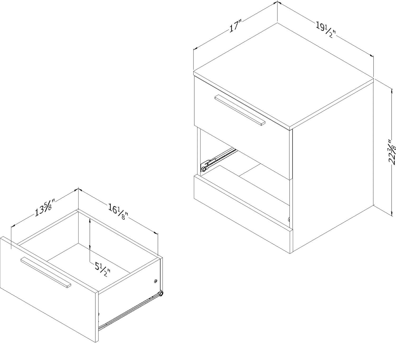 Step One Essential 2 - Drawer Nightstand