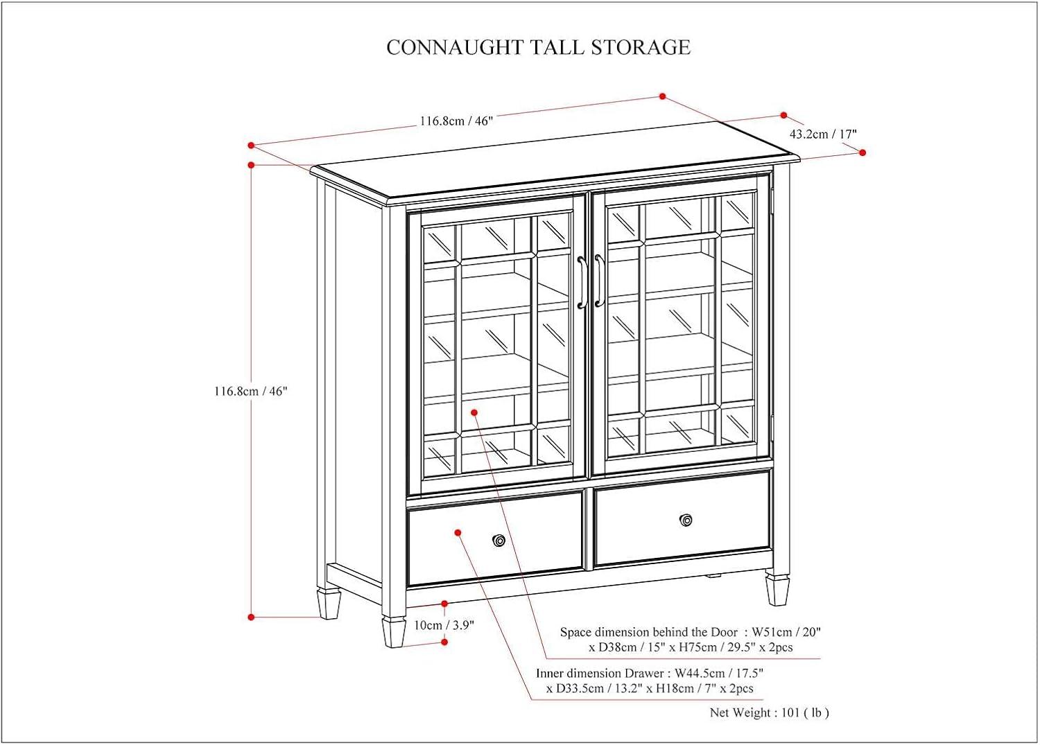 Connaught Solid Wood Accent Cabinet