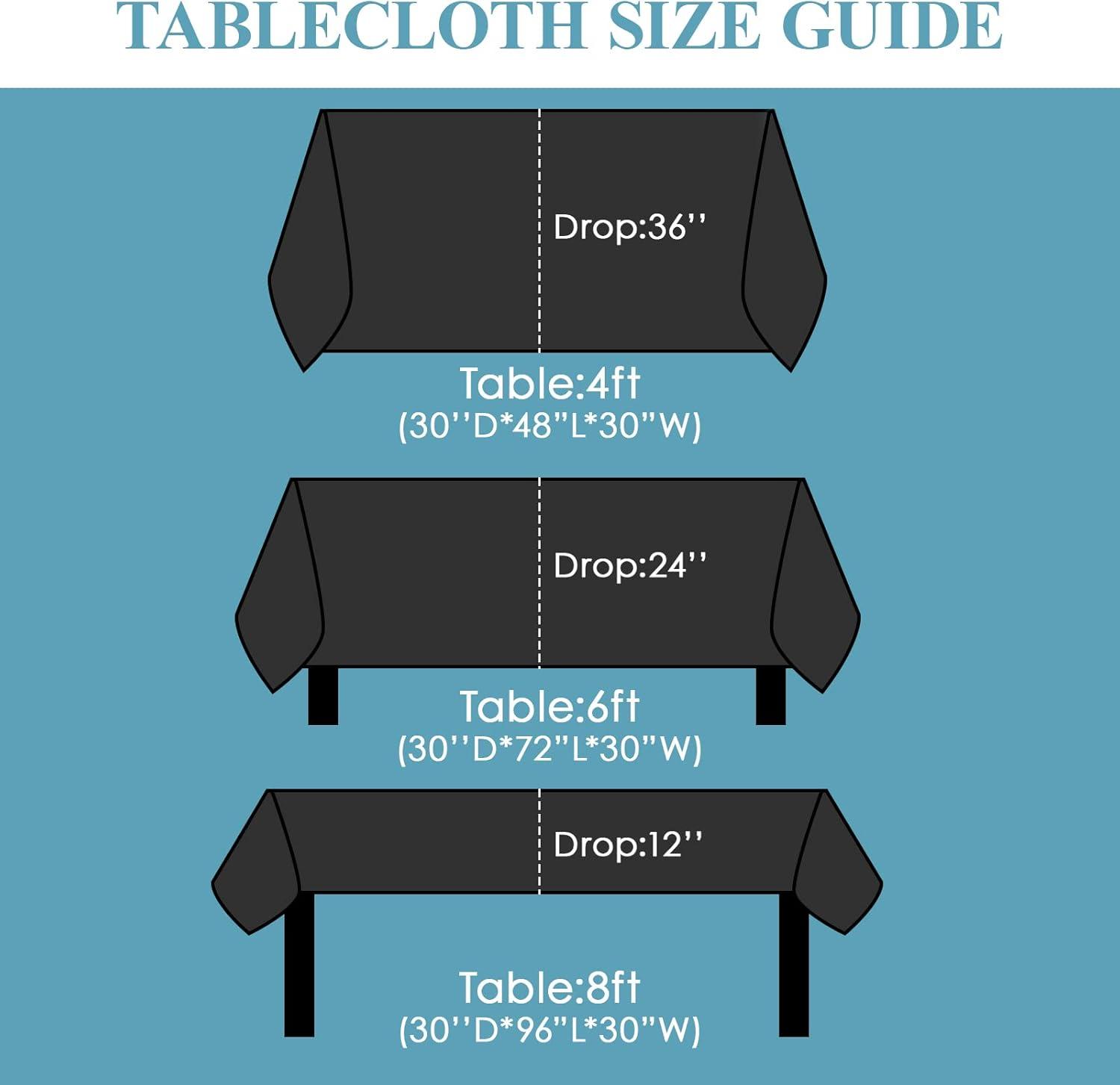 2 Pack Burgundy Tablecloth Rectangular - 60x120 Inch - Linen Textured Table Cloth Wrinkle Free Washable Decorative Fabric Table Cover for Buffet Banquet Parties Event Holiday Dinner