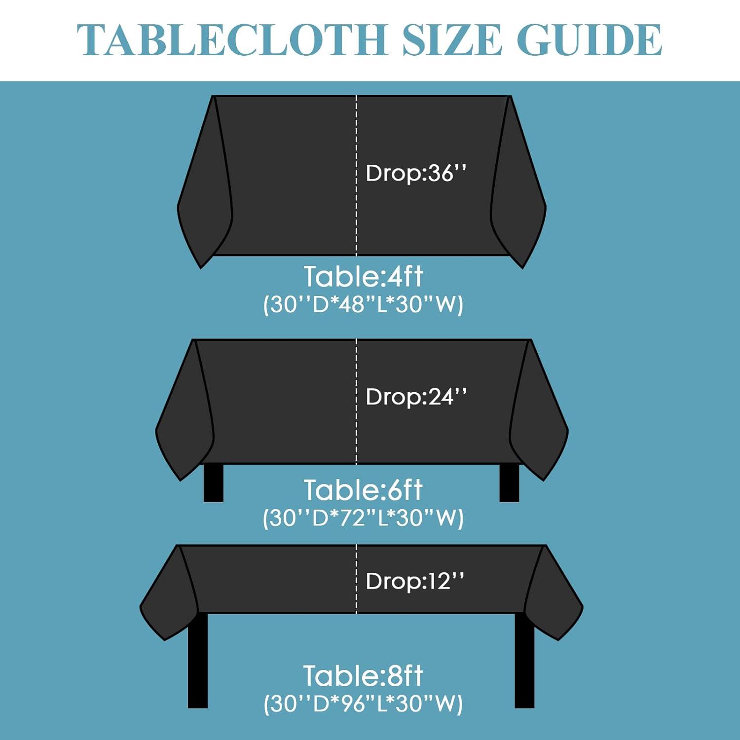 2 Pack Burgundy Tablecloth Rectangular - 60x120 Inch - Linen Textured Table Cloth Wrinkle Free Washable Decorative Fabric Table Cover for Buffet Banquet Parties Event Holiday Dinner