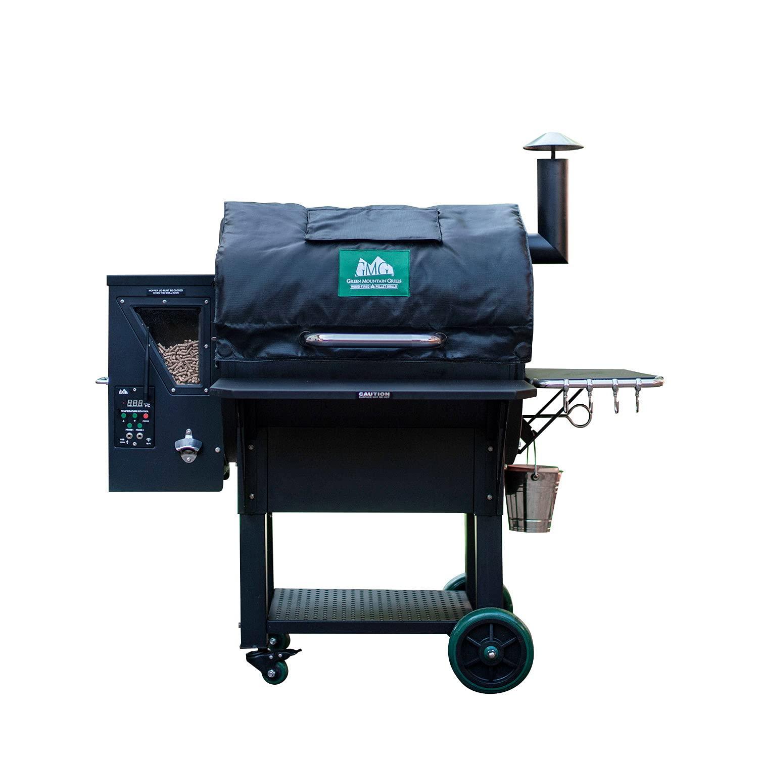 Black Insulated Thermal Blanket for Large Pellet Grills