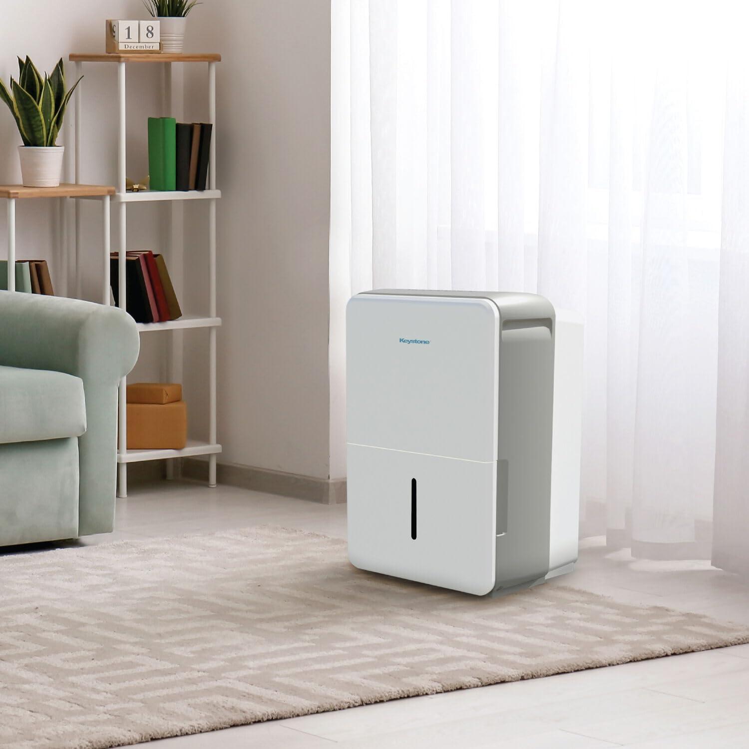 Energy Star Keystone 35 Pints Tower Dehumidifier for Rooms up to 16500 Cubic Feet