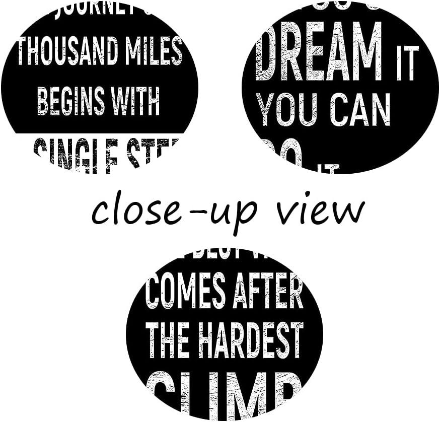 Inspirational Black and White Motivational Canvas Print Set