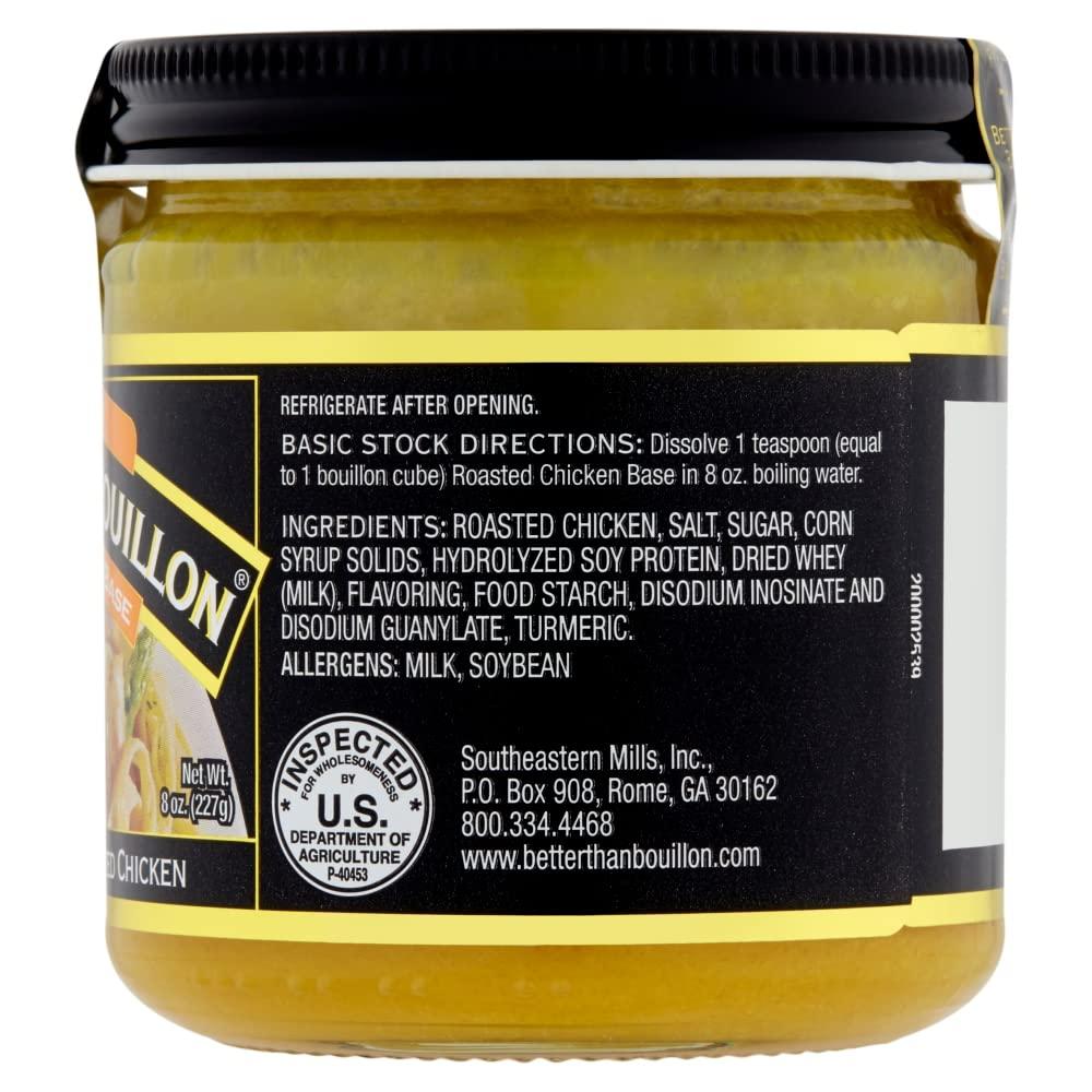 Better Than Bouillon Premium Roasted Chicken Base, Shelf-Stable, 8 oz Jar