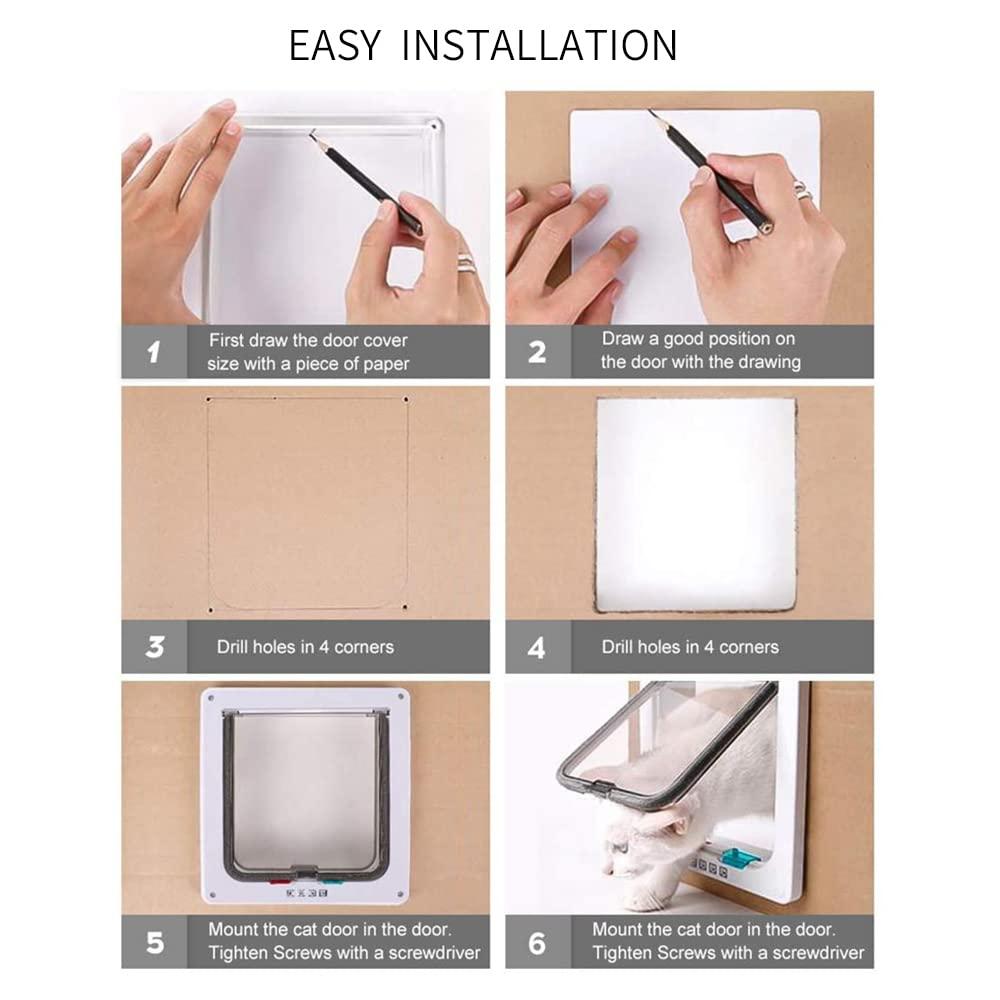 Nivozu Pet Door for Dog or Cat