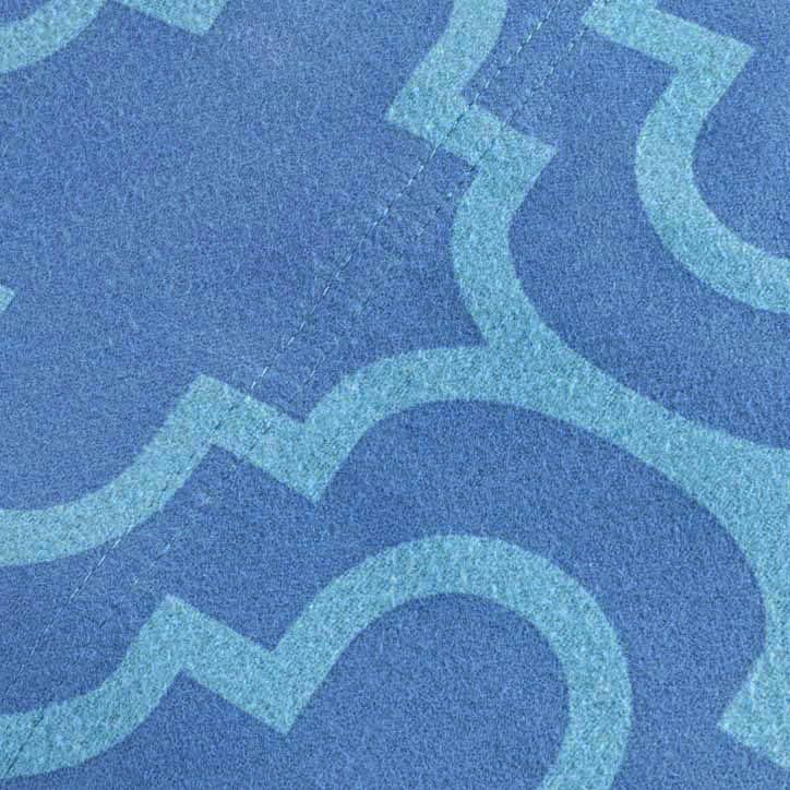 Superior Extra Soft Printed All Season 100% Brushed Cotton Flannel Trellis Bedding Reversible Duvet Cover Set - Light Blue Trellis, King/California King Size