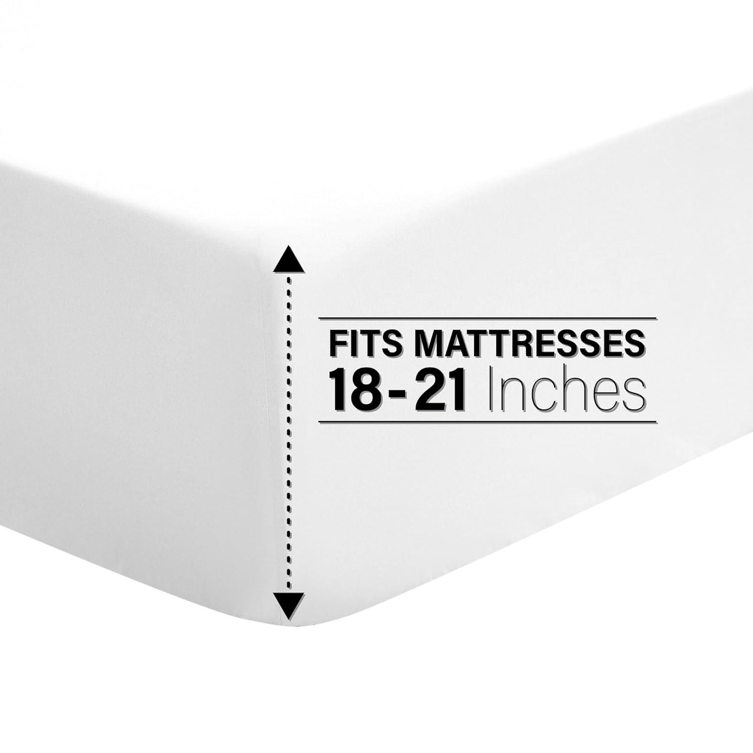 Modern Threads Modern Threads 6-Piece Bed Sheet Set, Deep Pocket, Ultra Soft Microfiber, Cool & Breathable