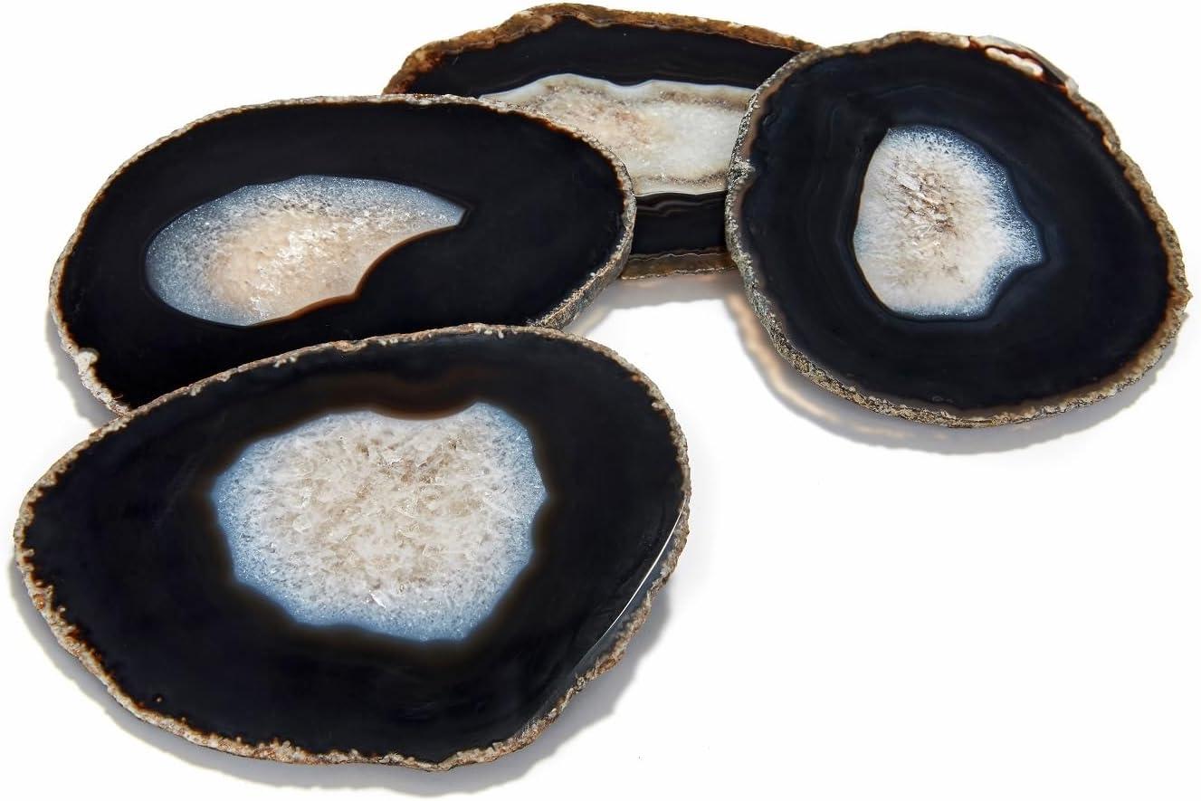 ANNA New York Gemstones Agate 4 Piece Coaster Set (Set of 4)