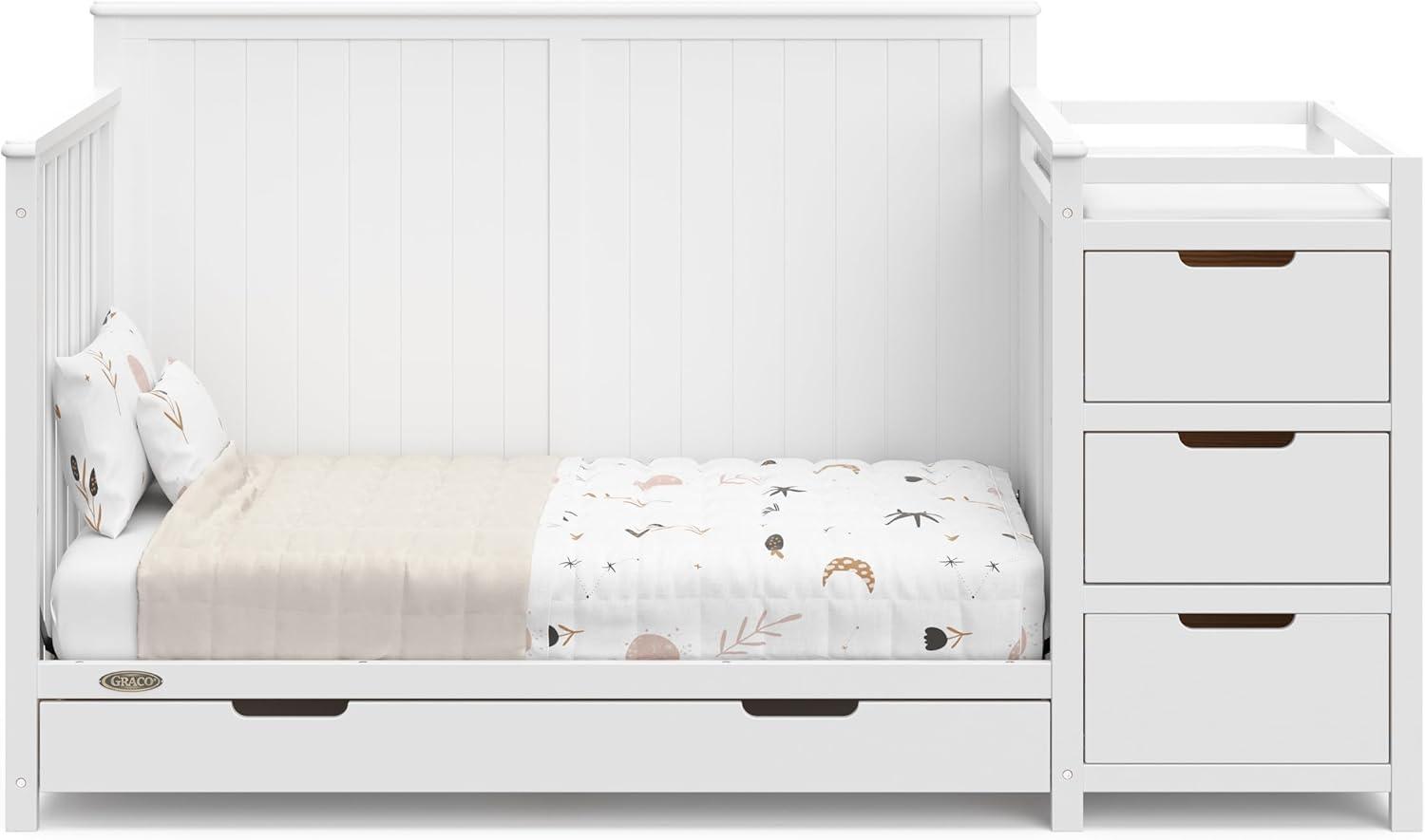Graco Hadley 5-in-1 Convertible Crib and Changer with Storage