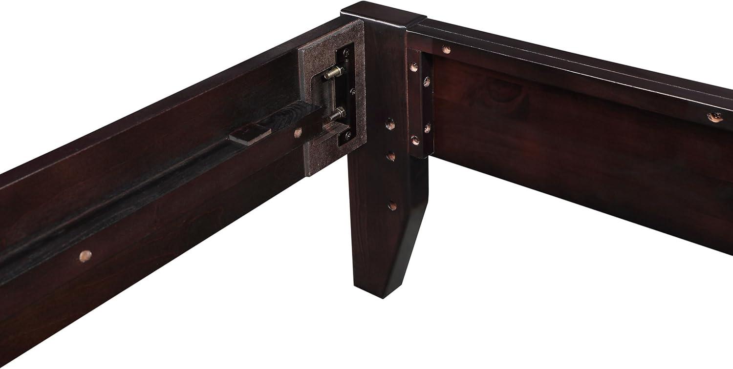 Platform Bed, Eastern King Bed, Cappuccino