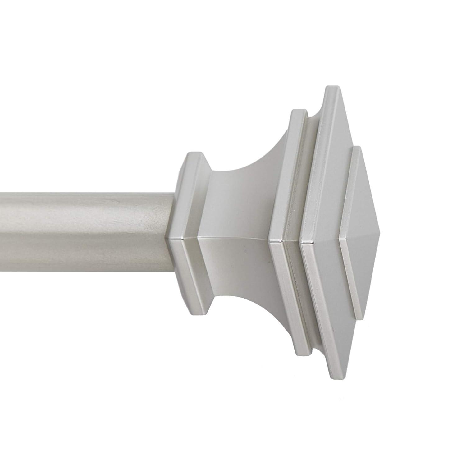 SnugSet Andrew Steel Adjustable Single Curtain Rod