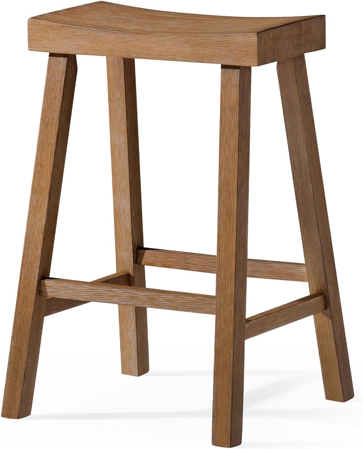 Maven Lane Vincent Wooden Kitchen Bar Stool