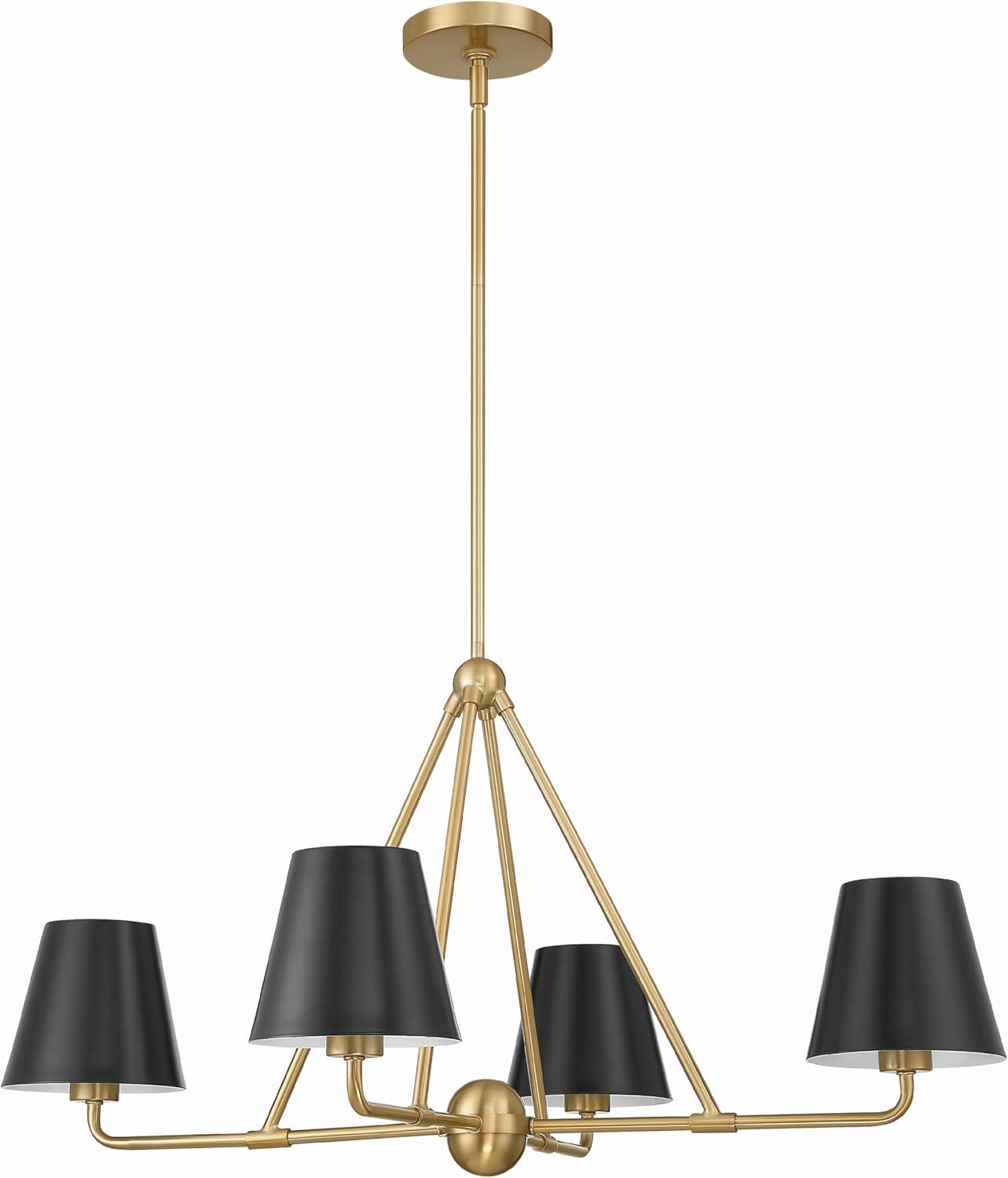 Crystorama Lighting - Xavier - 4 Light Chandelier In Traditional Style-17 Inches