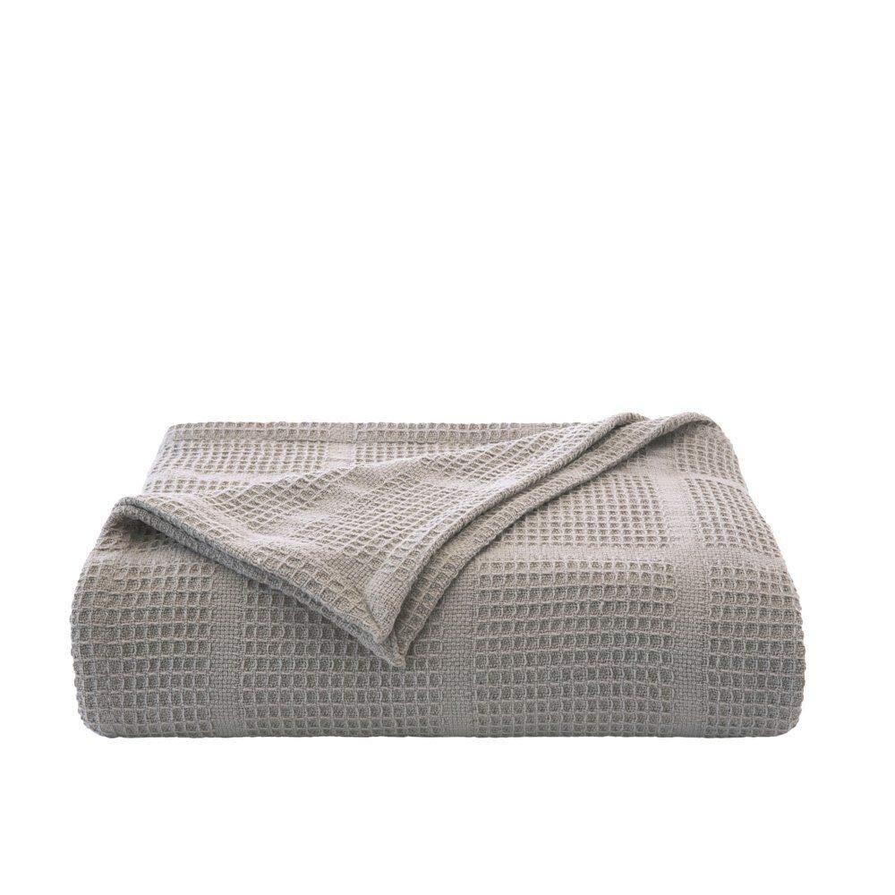 Kenneth Cole Kenneth Cole Waffle Grid Solid Cotton Blanket