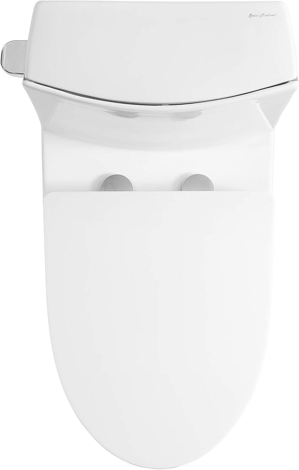 St. Tropez One Piece Elongated Toilet Dual Vortex Flush 1.28 gpf