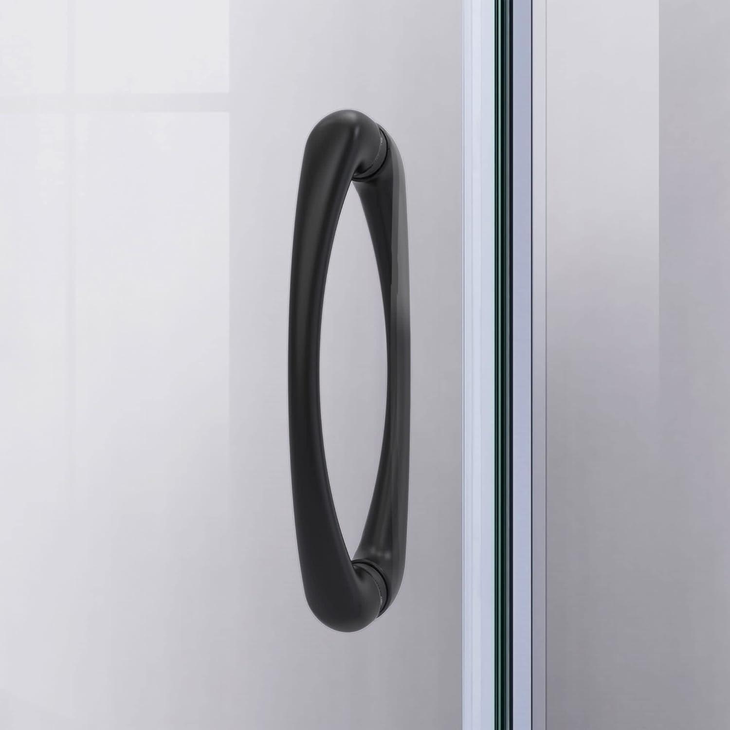 Prime 33" W x 33" D x 76.75" H Round Sliding Shower Enclosure with Base Included