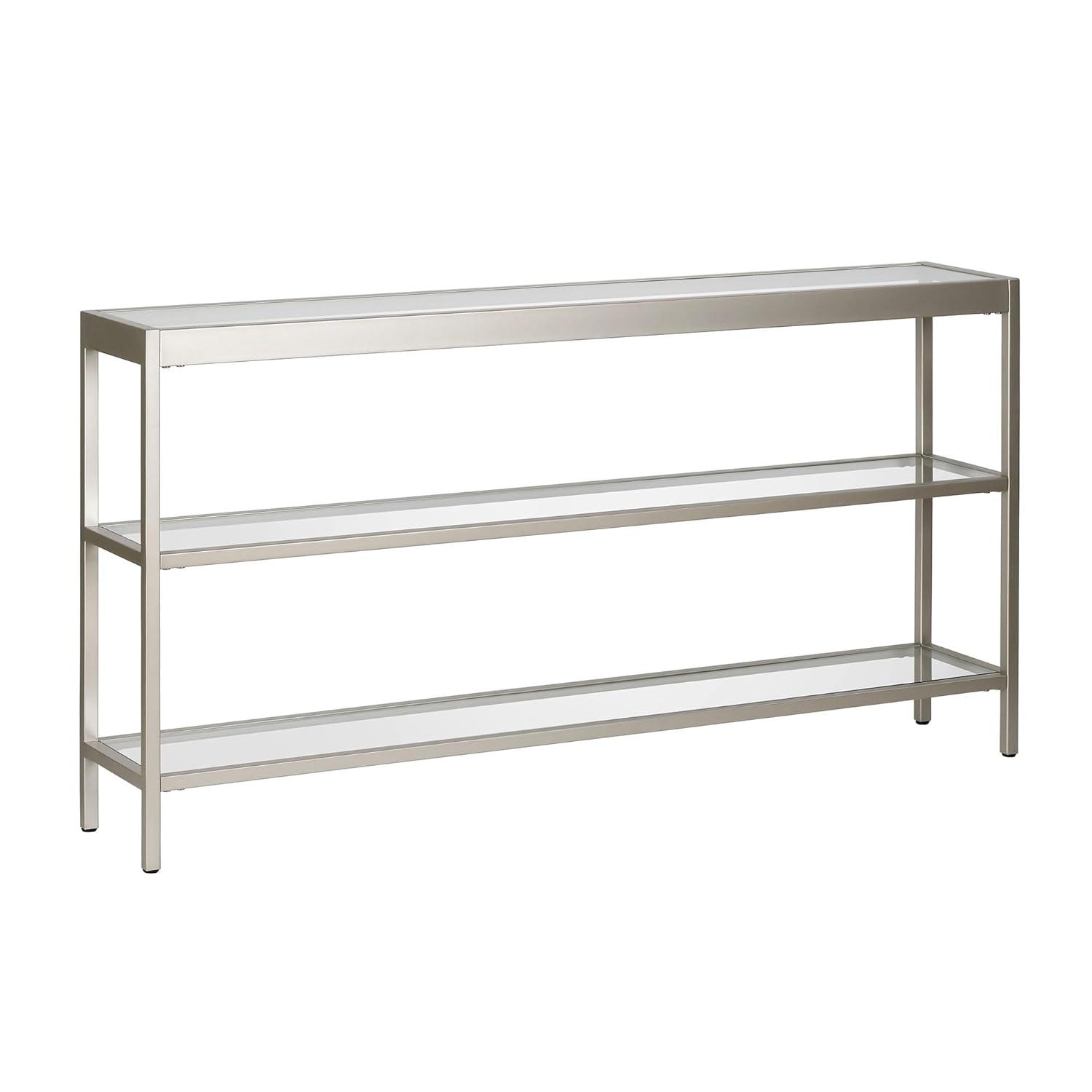 Metal Console Table in Gray - Henn&Hart