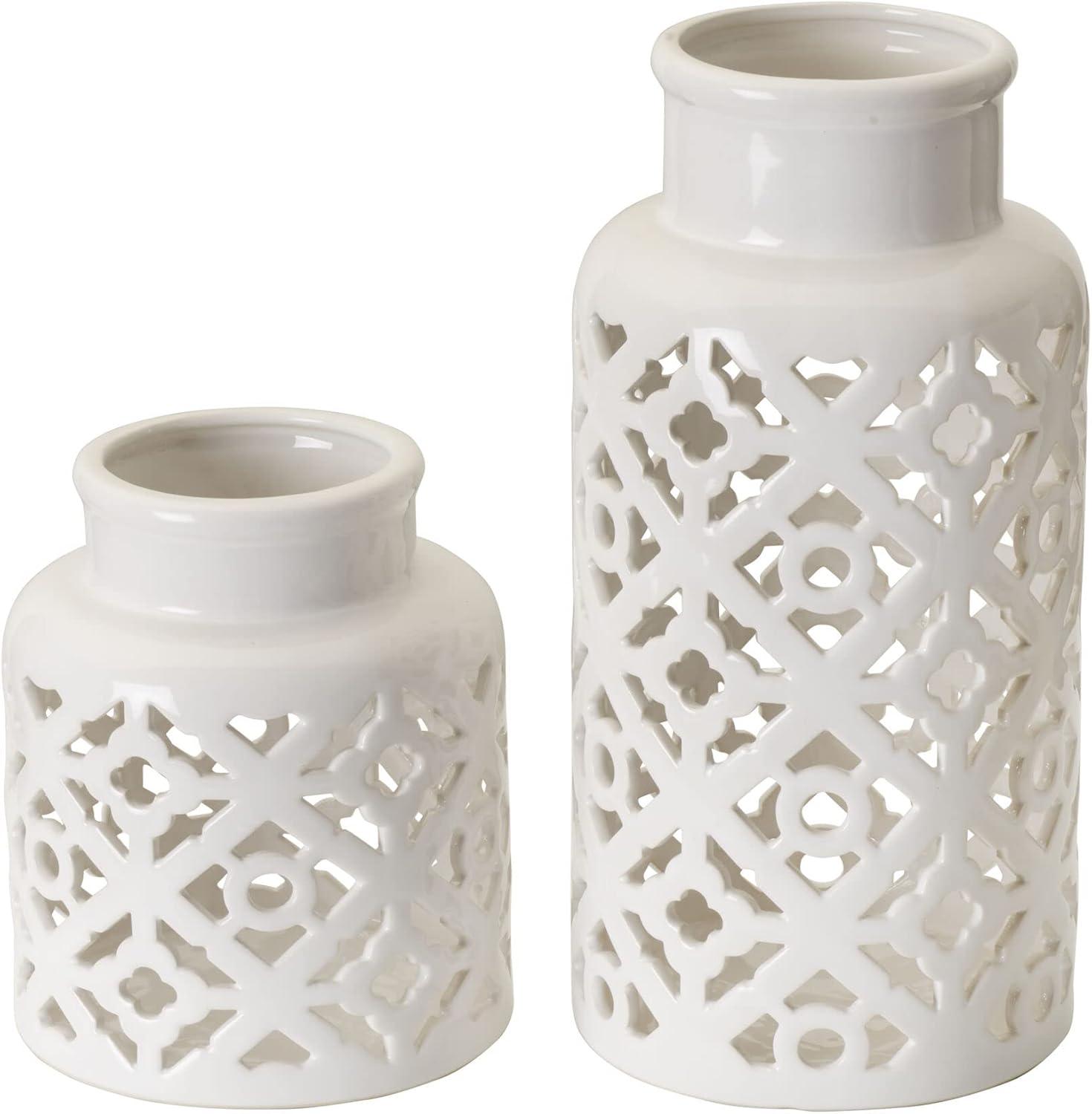 Elements Elements 2 Piece Ceramic Table Vase Set