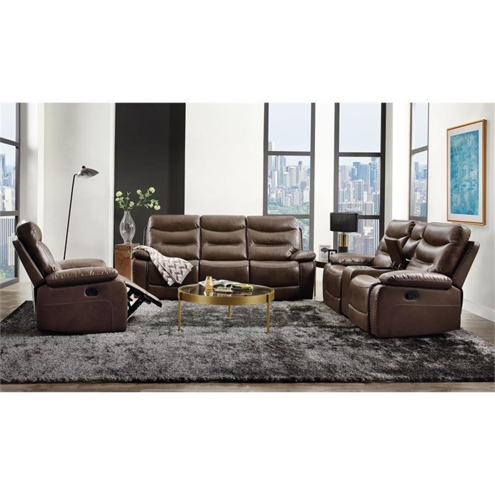 Acme Furniture Aashi Sofa Brown Leather