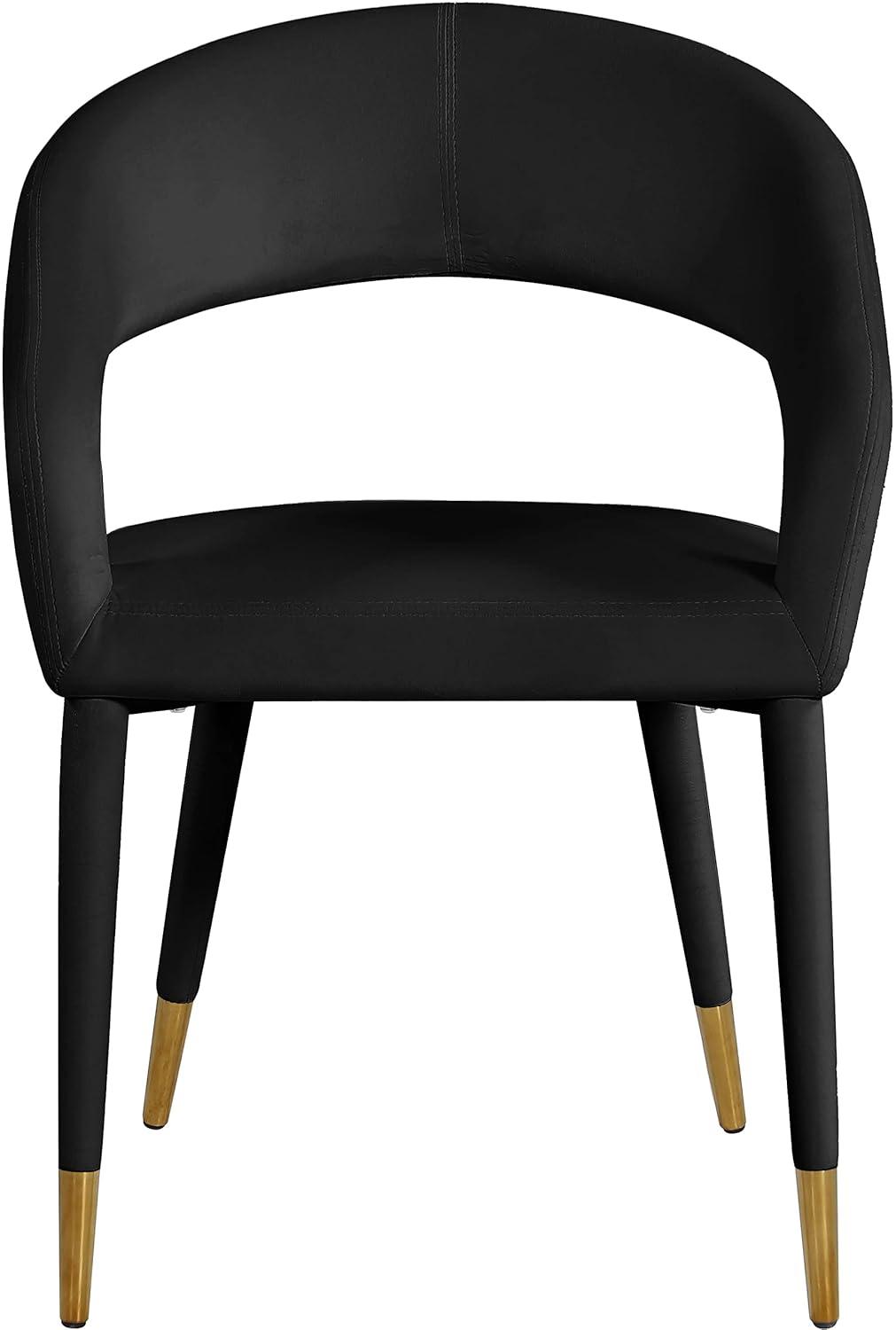 Meridian Furniture,Destiny Black Velvet Dining Chair