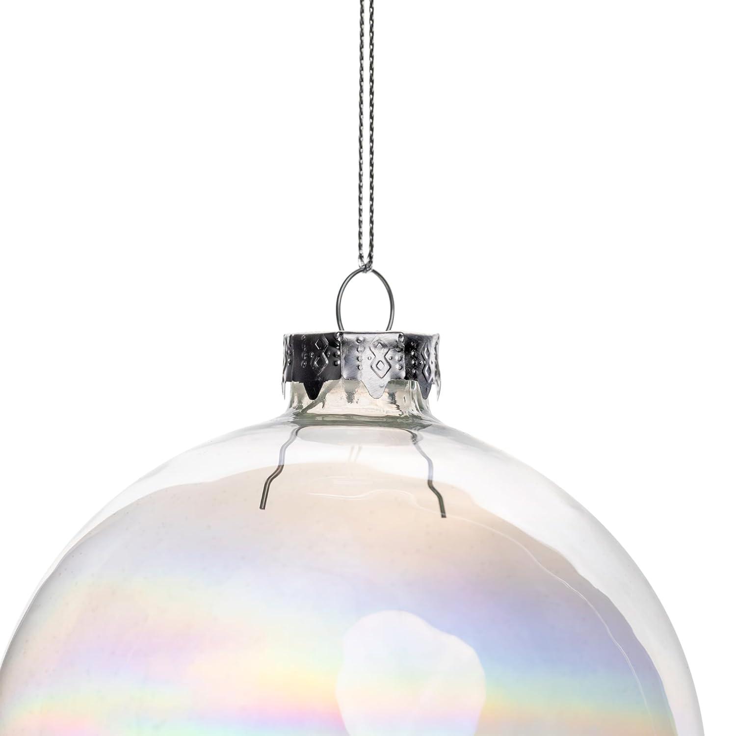 Glass Christmas Ball Ornament (Set of 9)