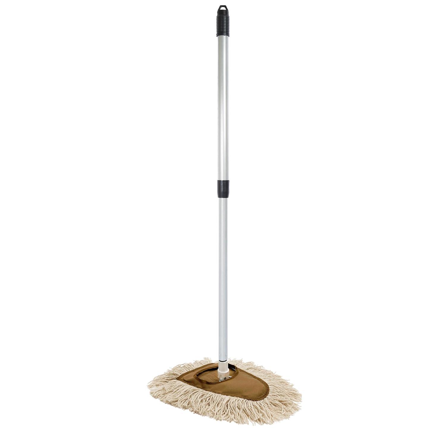 Stanley Home Products Washable Nylon Dry Mop - Removes Dust and Dirt from Surfaces and Hard to Reach Areas (Complete Mop)