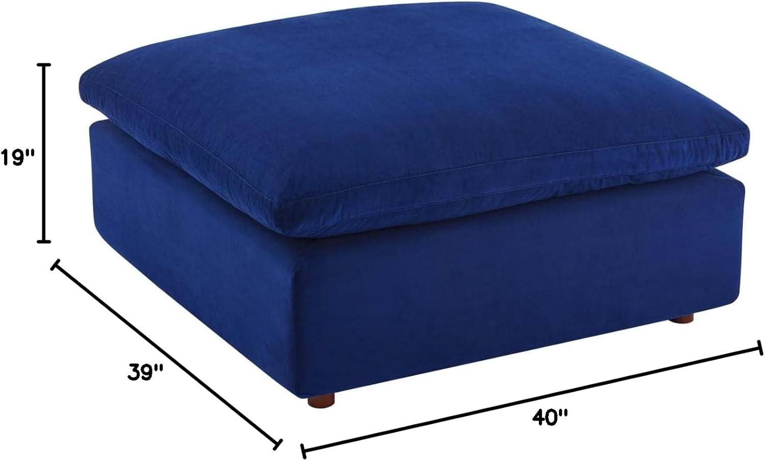 Modway Commix Down Filled Overstuffed Performance Velvet Ottoman