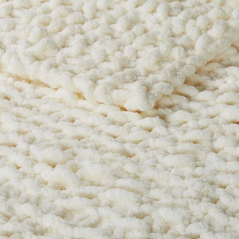 Madison Park Chenille Chunky Knit Throw