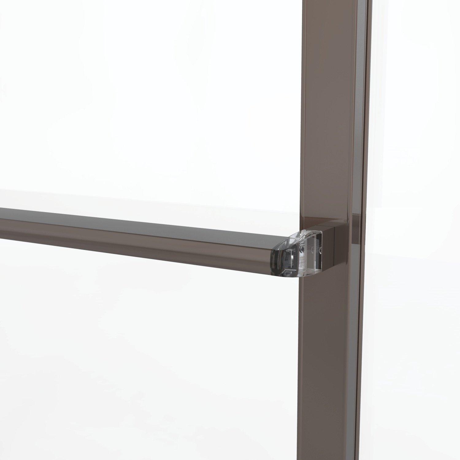 Deluxe 44" W x 68" H Frameless Shower Door
