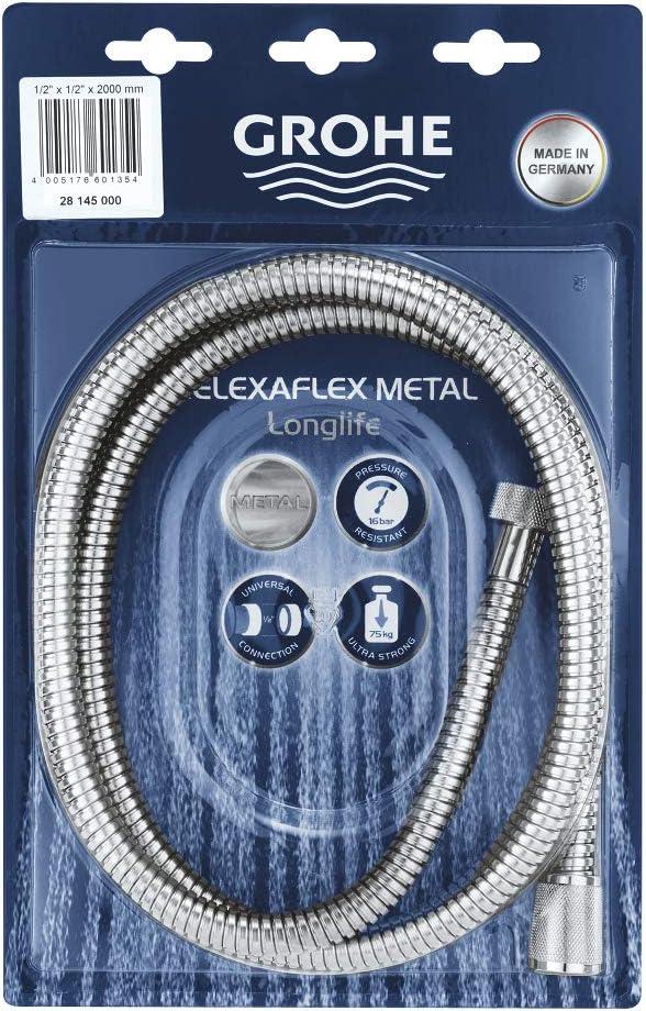 79-Inch Chrome Twist-Free Metal Shower Hose