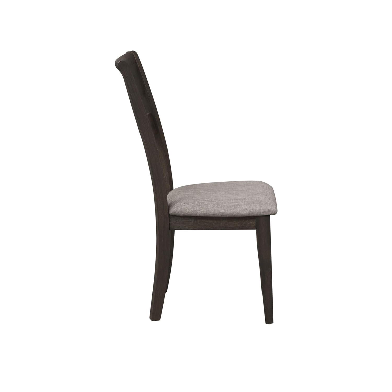 Silla Lateral con Respaldo Salpicado Marrón Oscuro de Puente Doble (RTA), Juego de 2