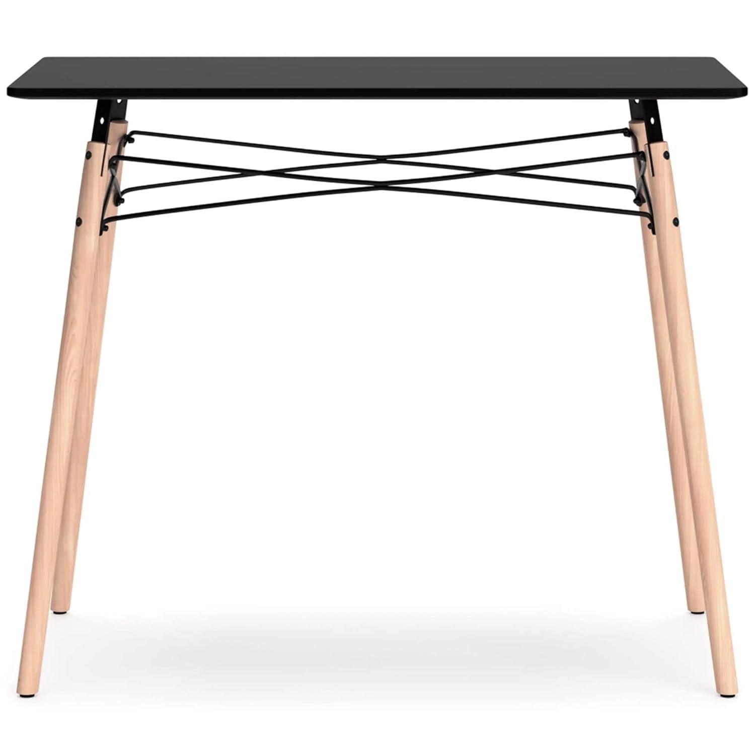 Signature Design by Ashley Contemporary Jaspeni Home Office Desk, Black/Natural