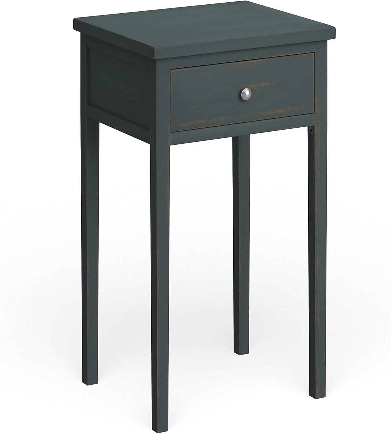 Abel Nightstand With Storage Drawer - Dark Teal - Safavieh.