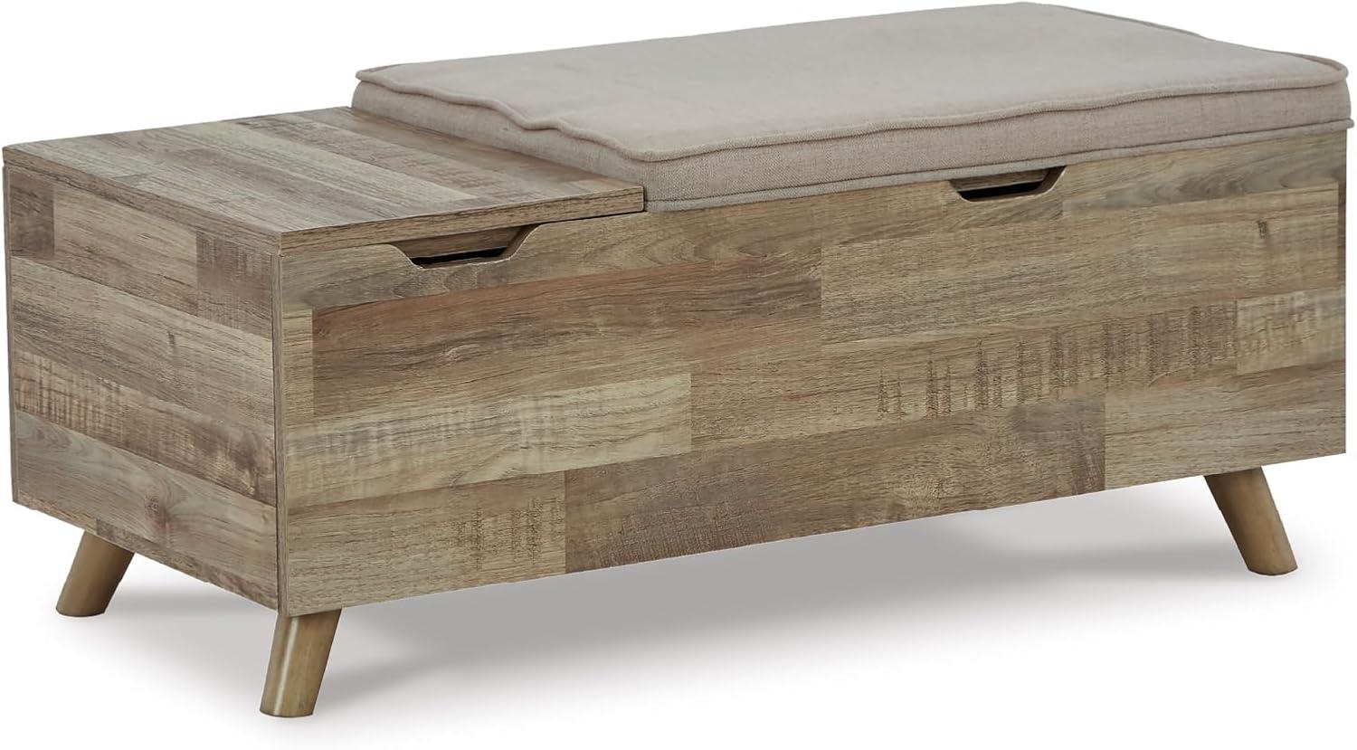 Loon Peak® Kadira Polyester Upholstered Storage Bench