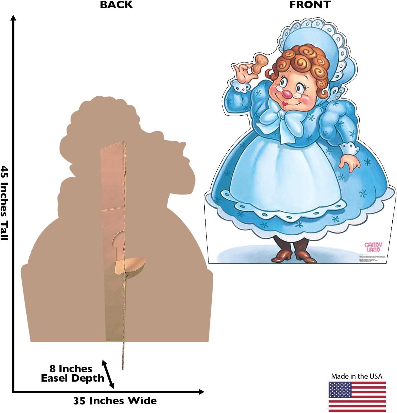 45 x 35 Inch Blue Gramma Nutt Candy Land Cardboard Cutout