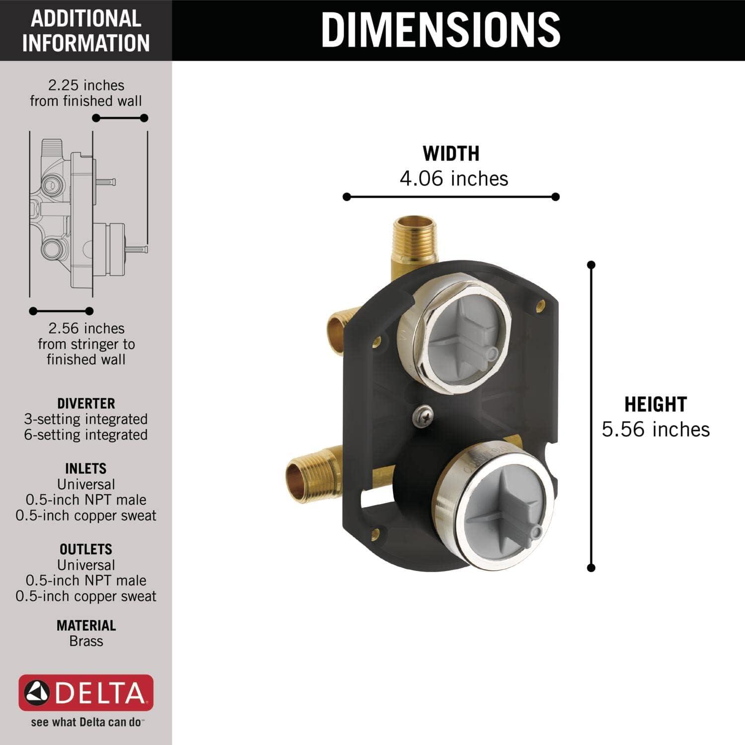 Multichoice® Universal Shower Diverter Valve