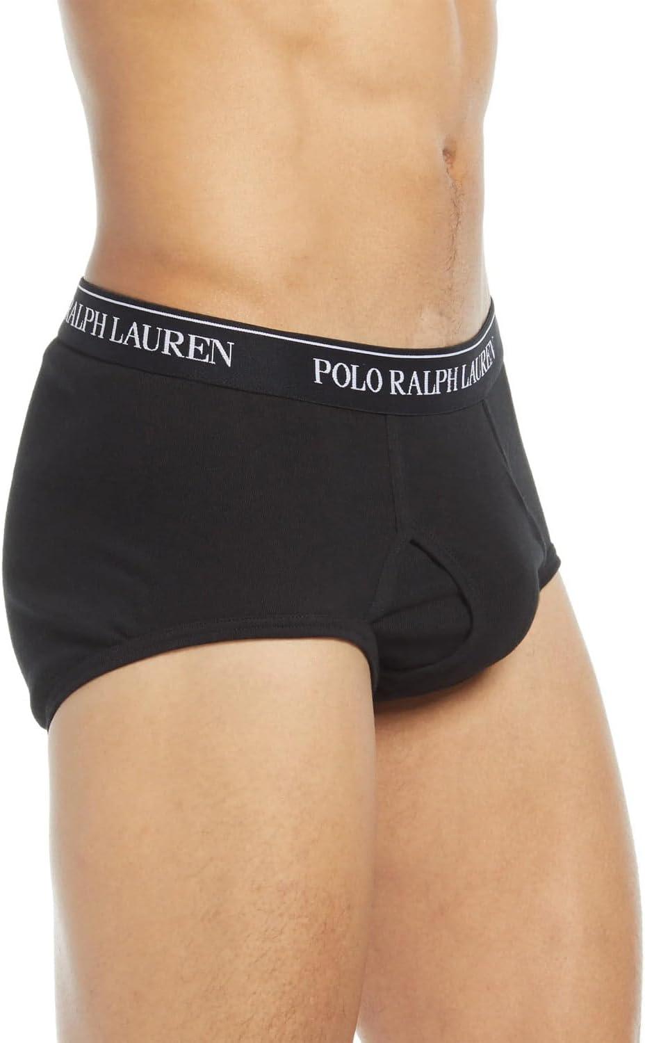 Large Black Cotton Regular Fit Briefs