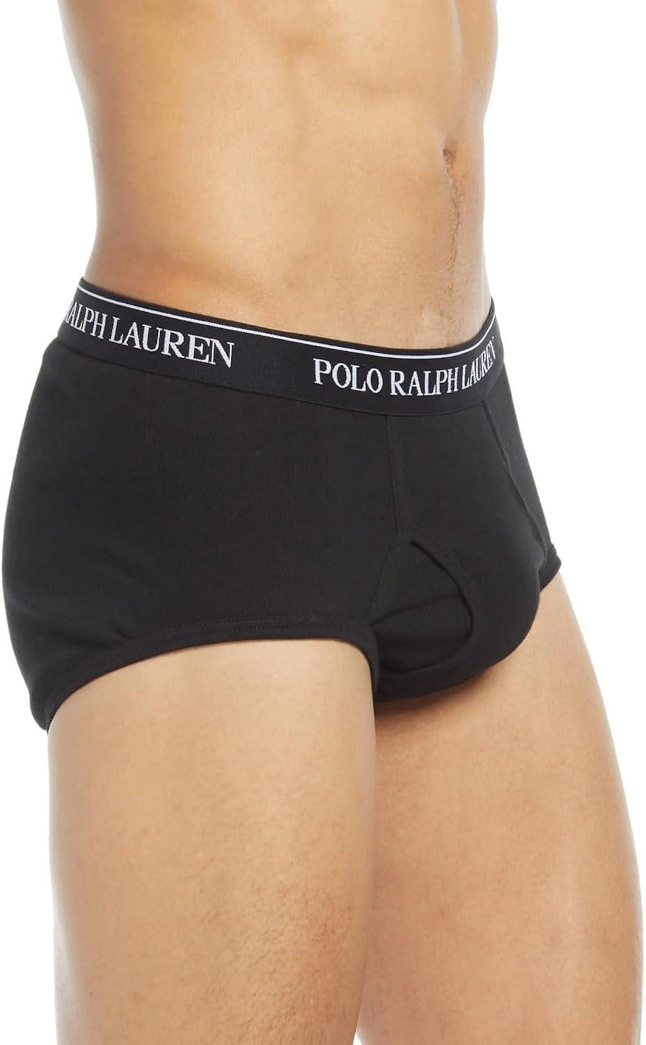 Large Black Cotton Regular Fit Briefs