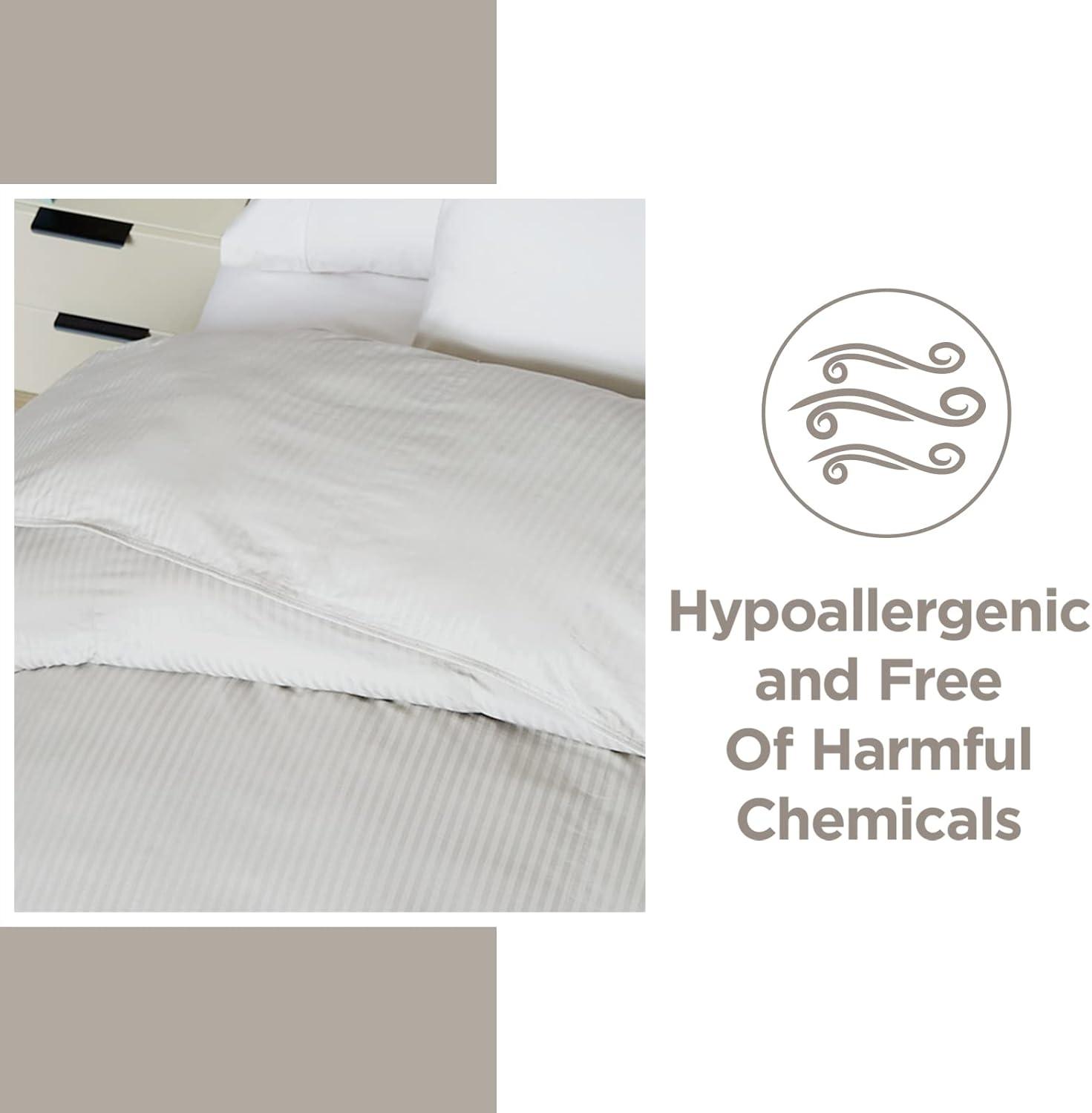 Downlite Colossal King Oversized 120" x 120" King Down Alternative Comforter - White Color