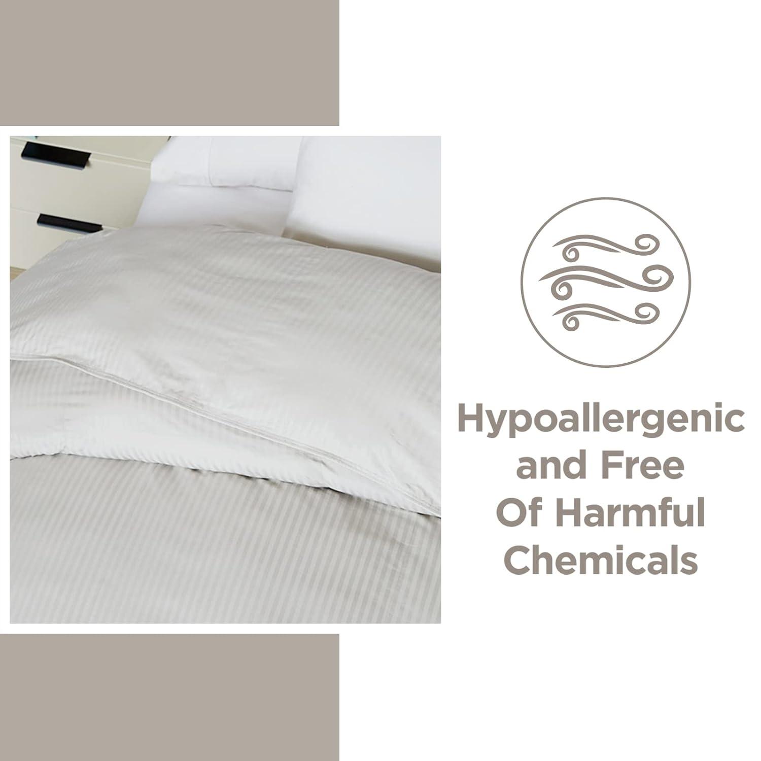 Downlite Colossal King Oversized 120" x 120" King Down Alternative Comforter - White Color