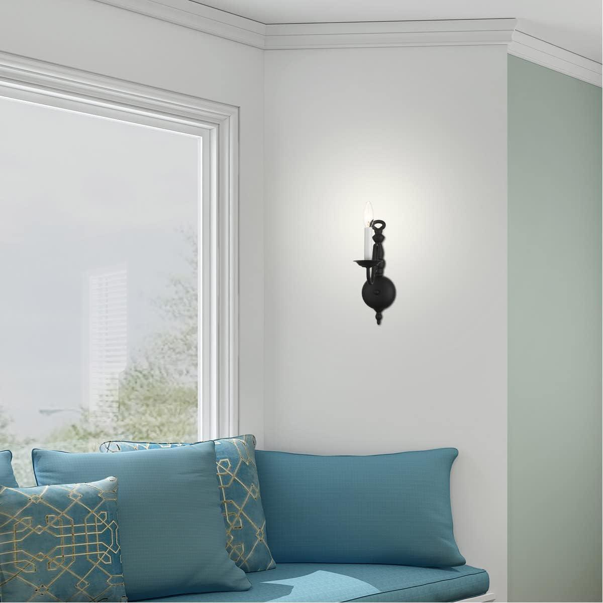Livex Lighting Williamsburgh 1 - Light Wall Light in  Black