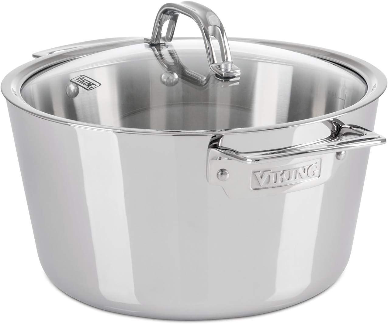 Viking Contemporary 3-Ply Dutch Oven with Glass Lid