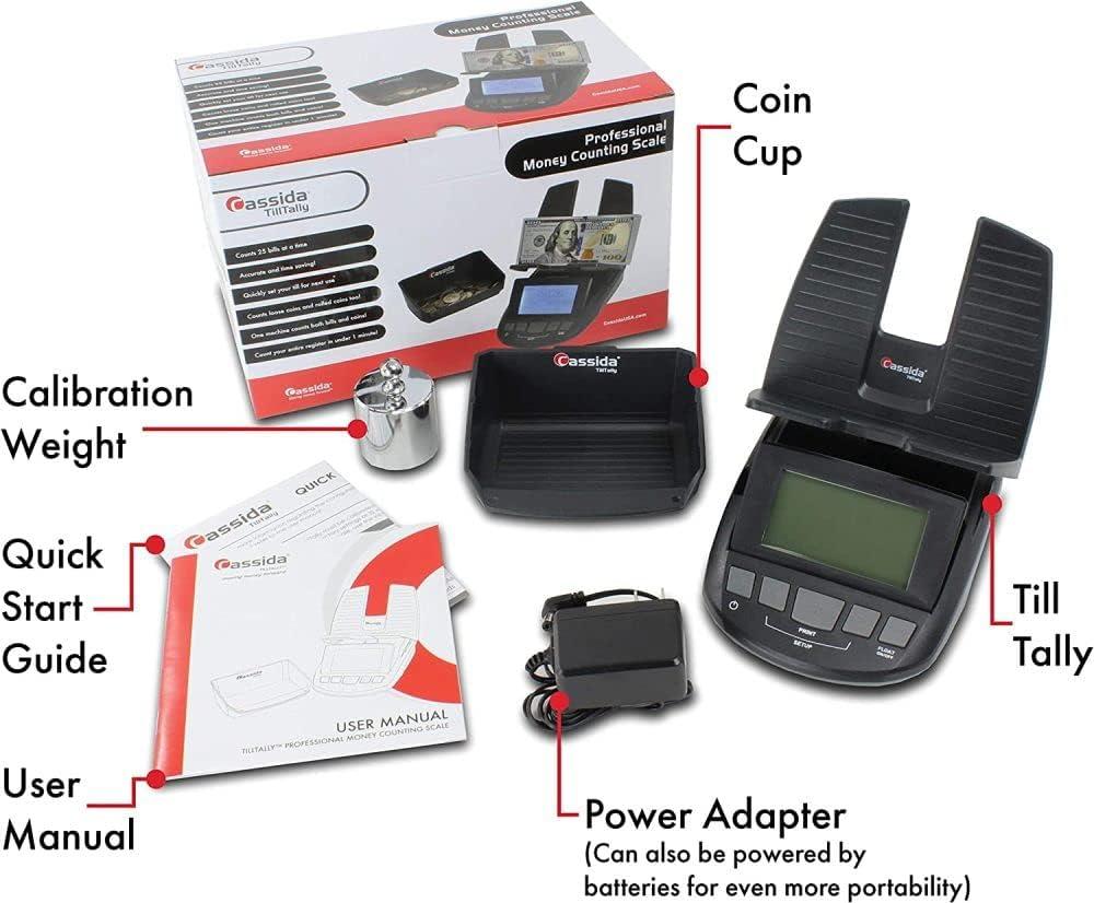 Cassida Tilltally Hybrid Bill & Coin Counting Scale