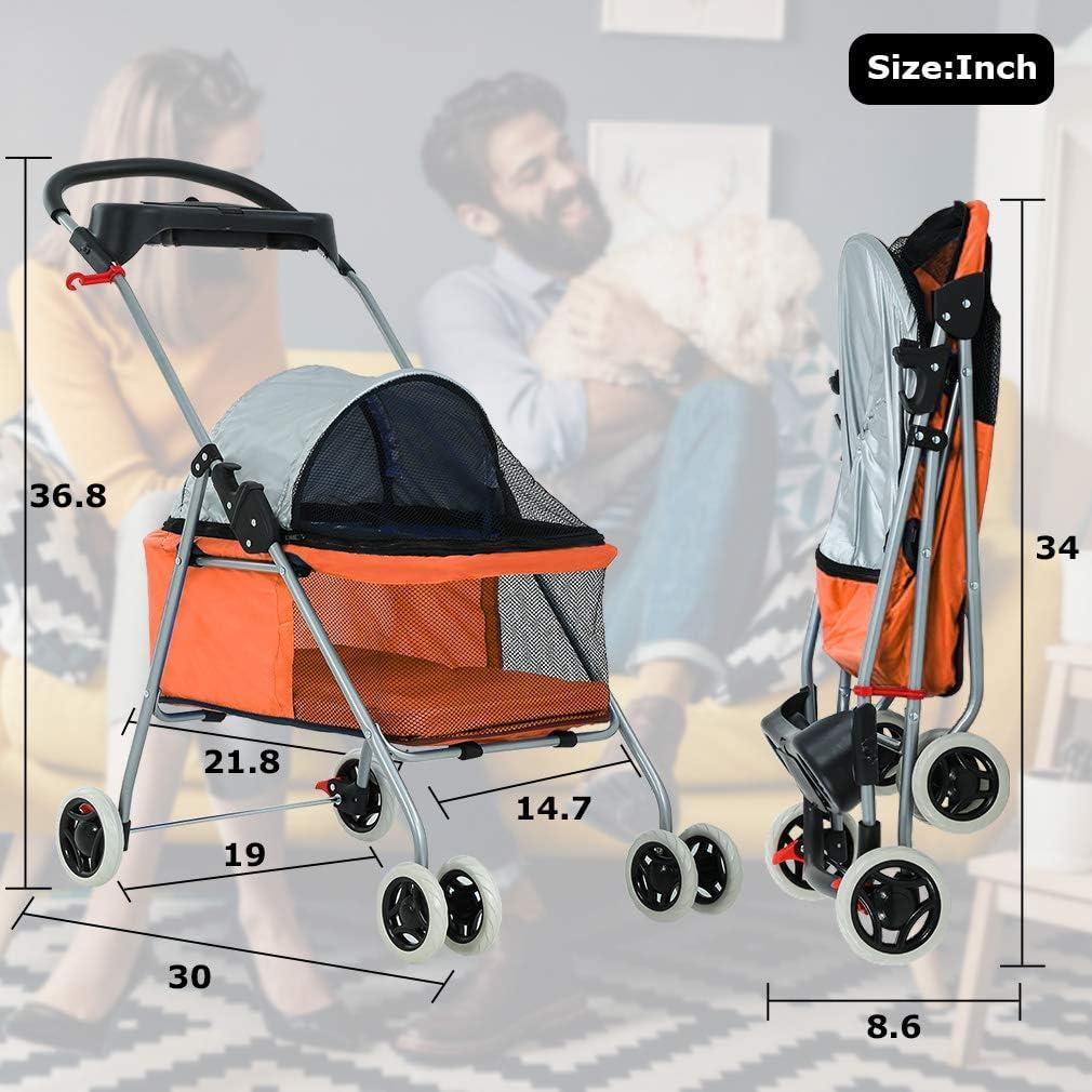 BestPet Foldable Pet Jogger Stroller