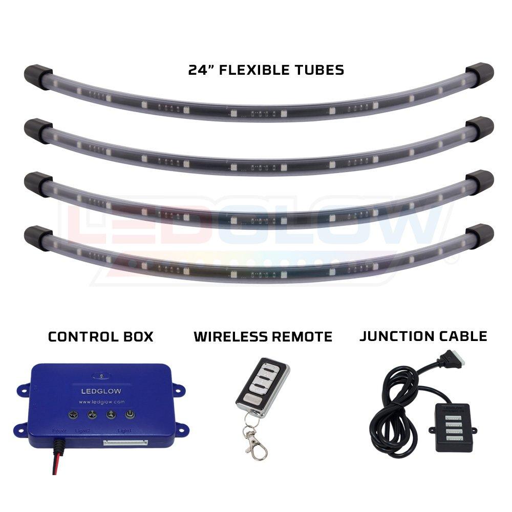 LEDGlow Million Color LED Golf Cart Underbody Underglow Light Kit
