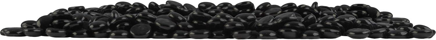 Pure Garden 10lbs Fire Pit Glass Rocks - 3/4-Inch Glass Marbles for Fireplaces, Landscape, Aquariums, or Vases
