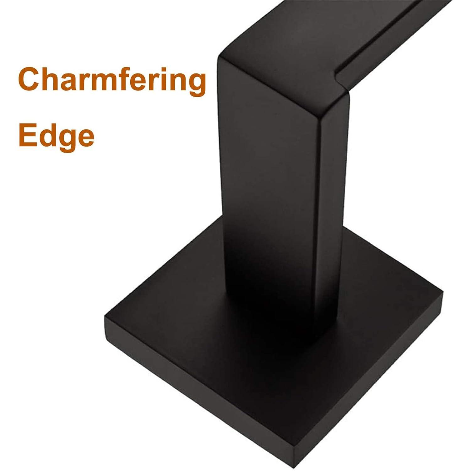 Nolimas Matte Black Bath Towel Bar Single Bars Towel Ring Classic Wall Mounted SUS304 Stainless Steel Bathroom Towel Rack Toilet Kitchen Towel Shelf Single Layer