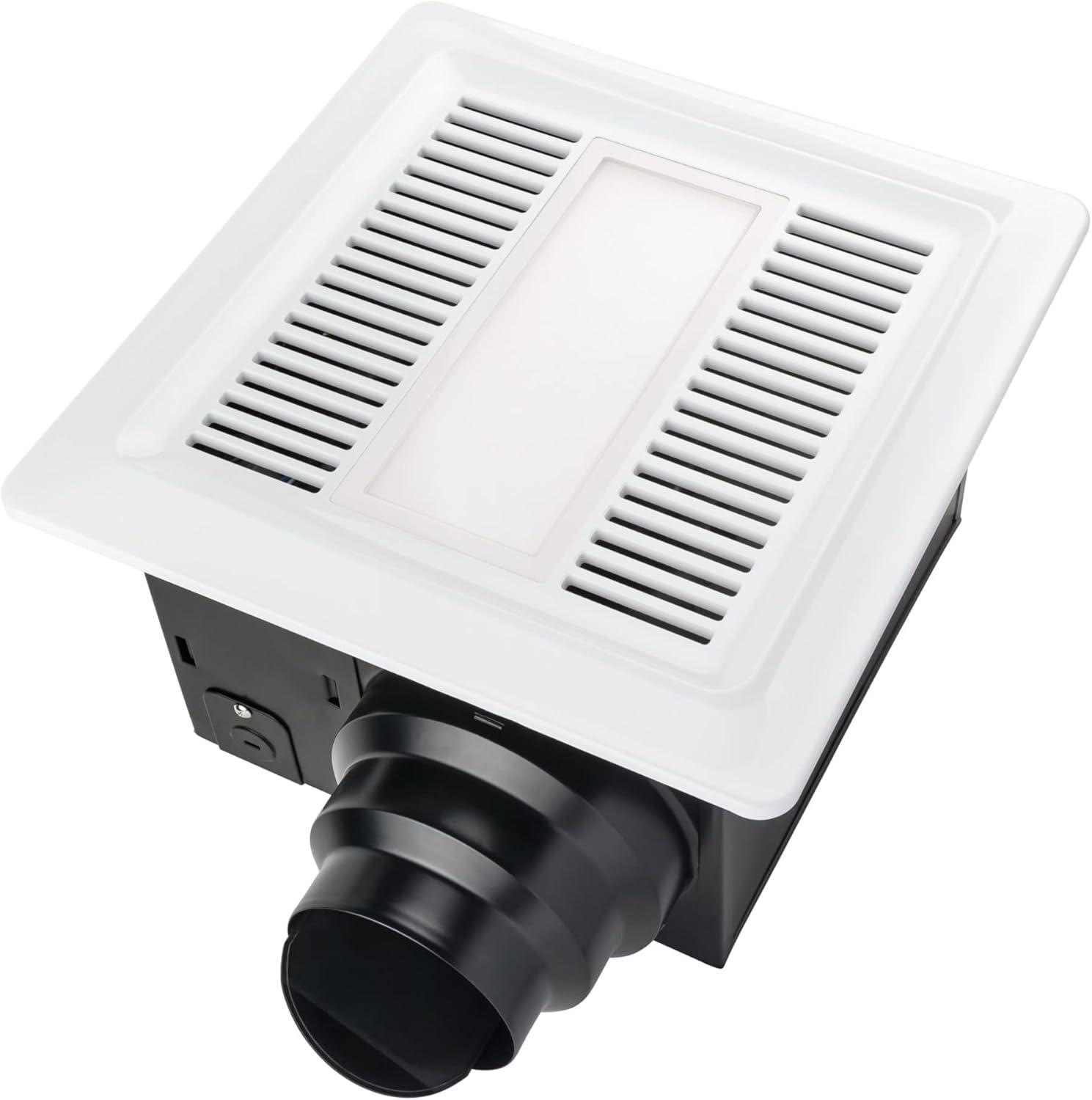 Miseno  80 CFM Ultra Quiet 0.3 Sones Energy Star & HVI Certified Exhaust Fan with LED Lighting