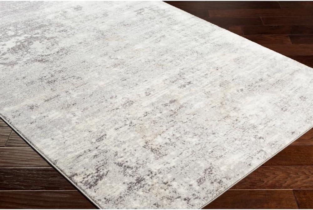 Livabliss Wanderlust Modern Abstract Area Rug,5'3" x 7'3",Silver